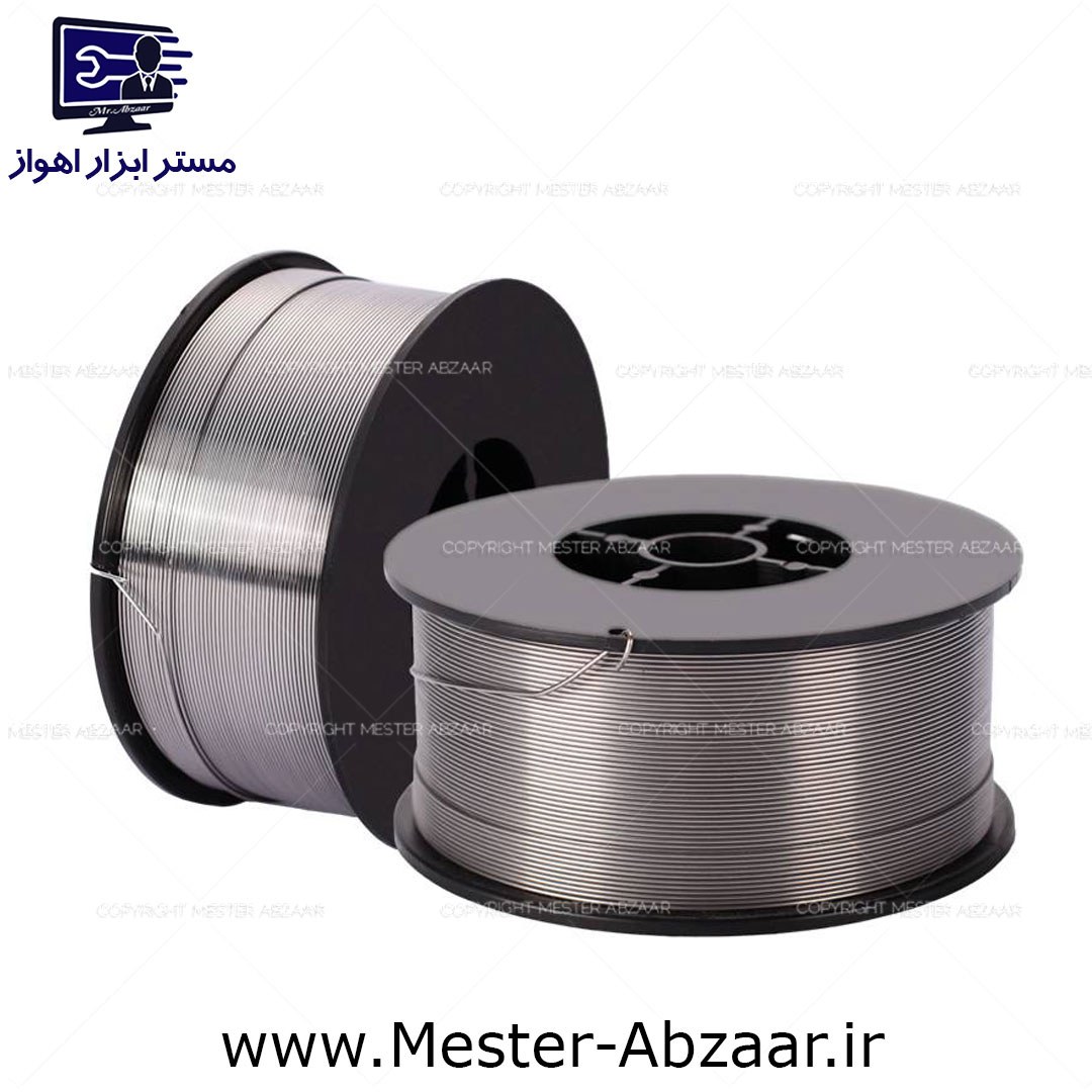 سیم جوش توپودری بدون گاز co2 قطر 0.8 میلی متر رول 5 کیلویی برای اینورتر دو کاره 