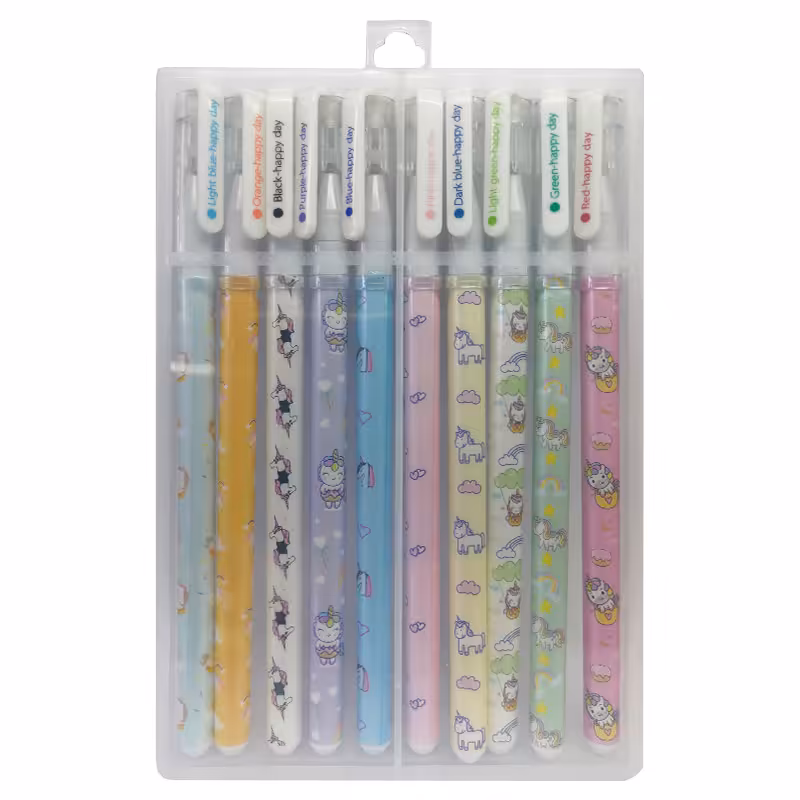 خرید روان نویس happy day طرح فانتزی 10 رنگ