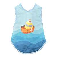 پیشبند نوزادی حلقه ای پشت حوله ای کشتی 