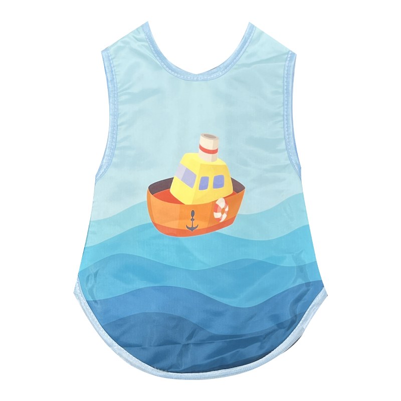 پیشبند نوزادی حلقه ای پشت حوله ای کشتی 