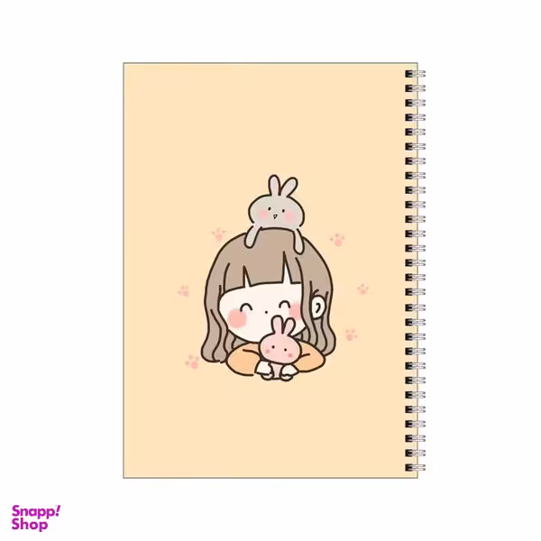 دفتر مشق 50 برگ بامبیلیپ طرح دختر و خرگوش ها کد 9862334