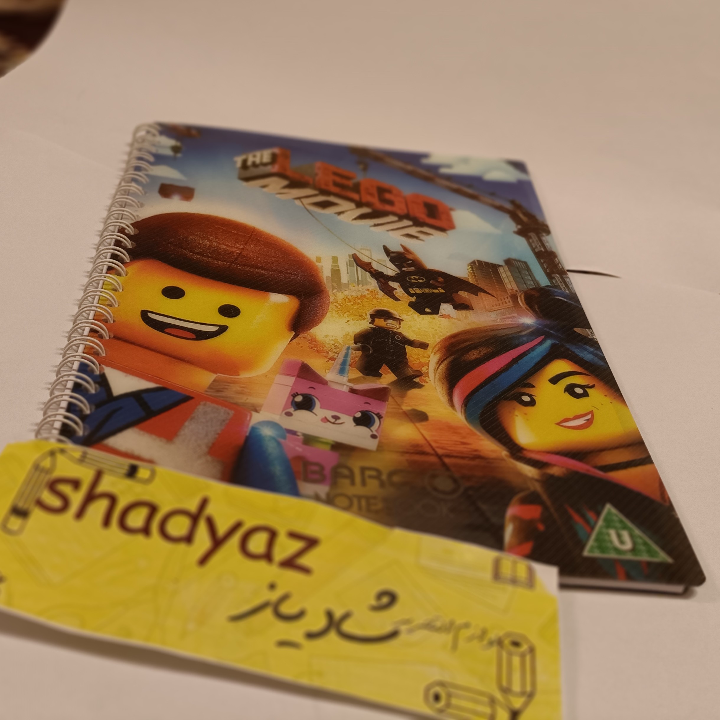 دفتر 60 برگ سیمی خط دار جلد طلقی کد 65