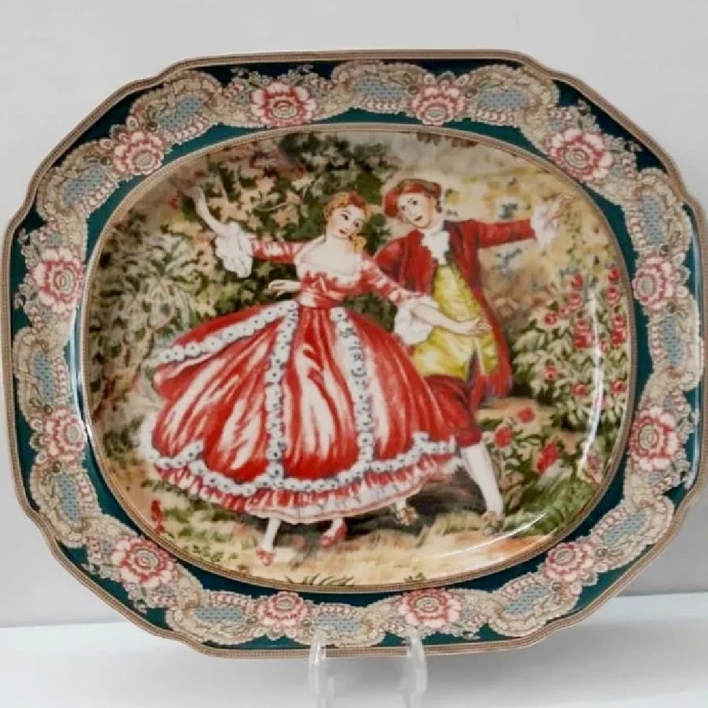 دیس میوه بزرگ سبز مارک fn مناسب برای میوه وشیرینی 