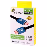 کابل تصویر ایکس فورتک X4Tech HDMI v2 0 4K 1 5m