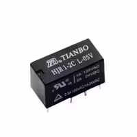 مجموعه 5 عددی رله مخابراتی 5V دو کنتاکت مارک TIANBO کد HJR1-2CL-05V