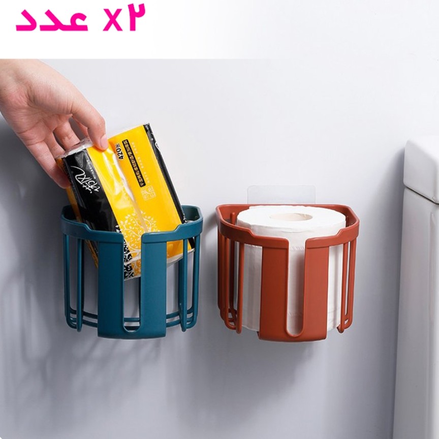 نگهدارنده دستمال توالت وارداتی بسته دو عددی