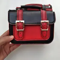 کیف دوشی مینی چرم گاوی و بزی ترکیب شده بند دوشی جذاب و زیبا 