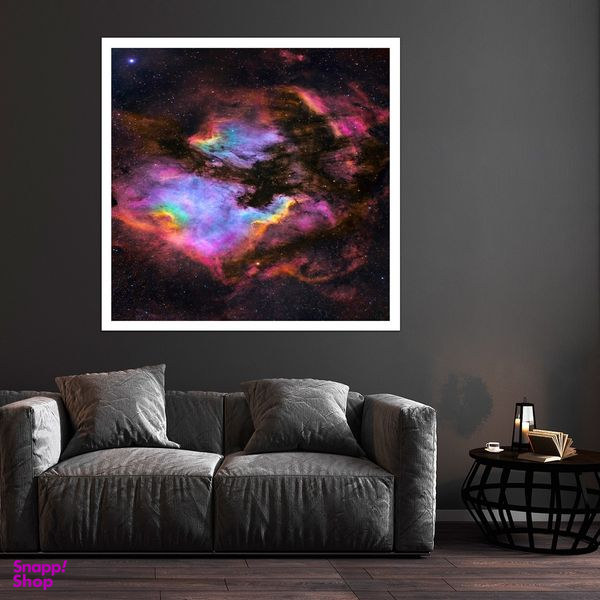 تابلو بکلیت طرح کهکشان مدل قاب شاسی W-S8297