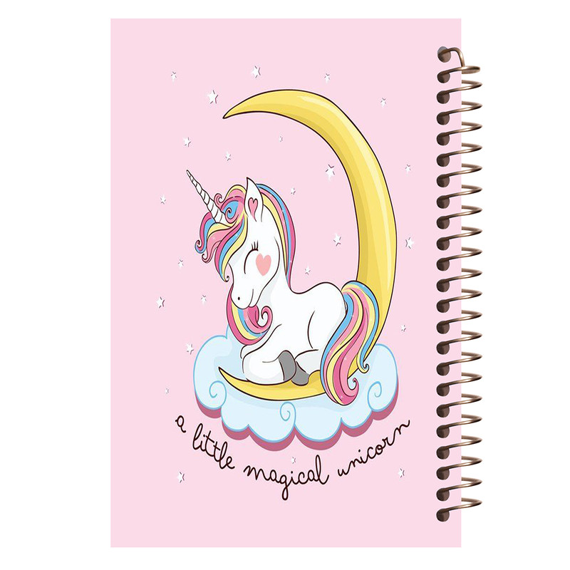 دفتر نقاشی مشایخ طرح اسب تک شاخ کد 40007