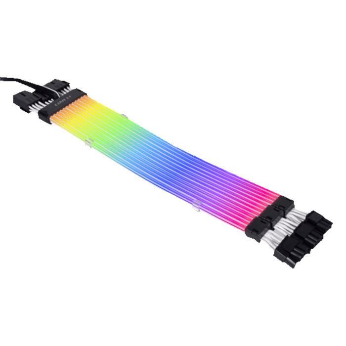 کابل نورپردازی مالتی کانکتور لیان لی مدل Strimer Plus V2 3&#215;8 Pin RGB