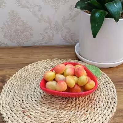 کاسه گود طرح توت فرنگی
