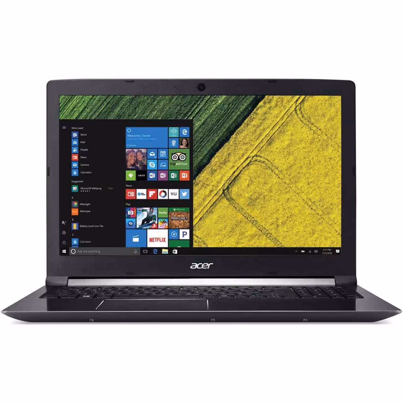 لپ تاپ ایسر Acer A715 پردازنده i5 7300HQ رم 8GB حافظه داخلی 1T 128GB