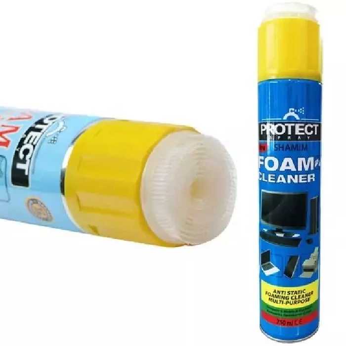 اسپری کف مناسب نظافت لوازم الکترونیکی و قطعات و همچنین کیس کامپیوتر  و مانیتور و کلیه سطوح