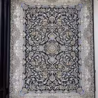 فرش  ماشینی آرامیس شش متری 1200شانه طرح رُز  دودی 3600 نخ 100 درصد آکریلیک گل برجسته K-ro-dod