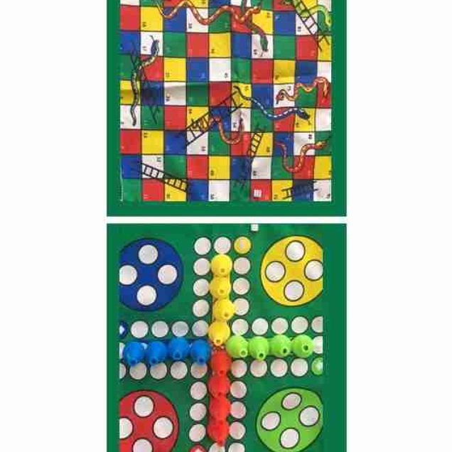 اسباب بازی منچ و مارپله دو ورقه