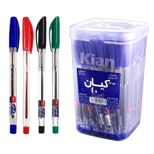 خودکار کیان 20 عددی با نوک 1/0 تک رنگ