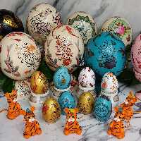 طراحی تخم شتر مرغ