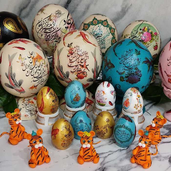 طراحی تخم شتر مرغ