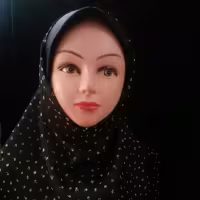 مقنعه نرجس دخترانه8