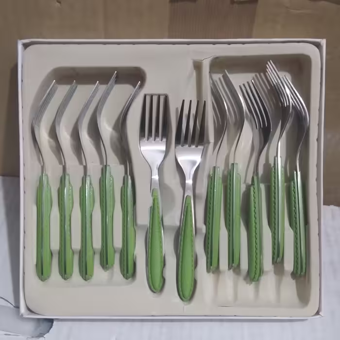 چنگال میوه خوری 12 پارچه ماربل