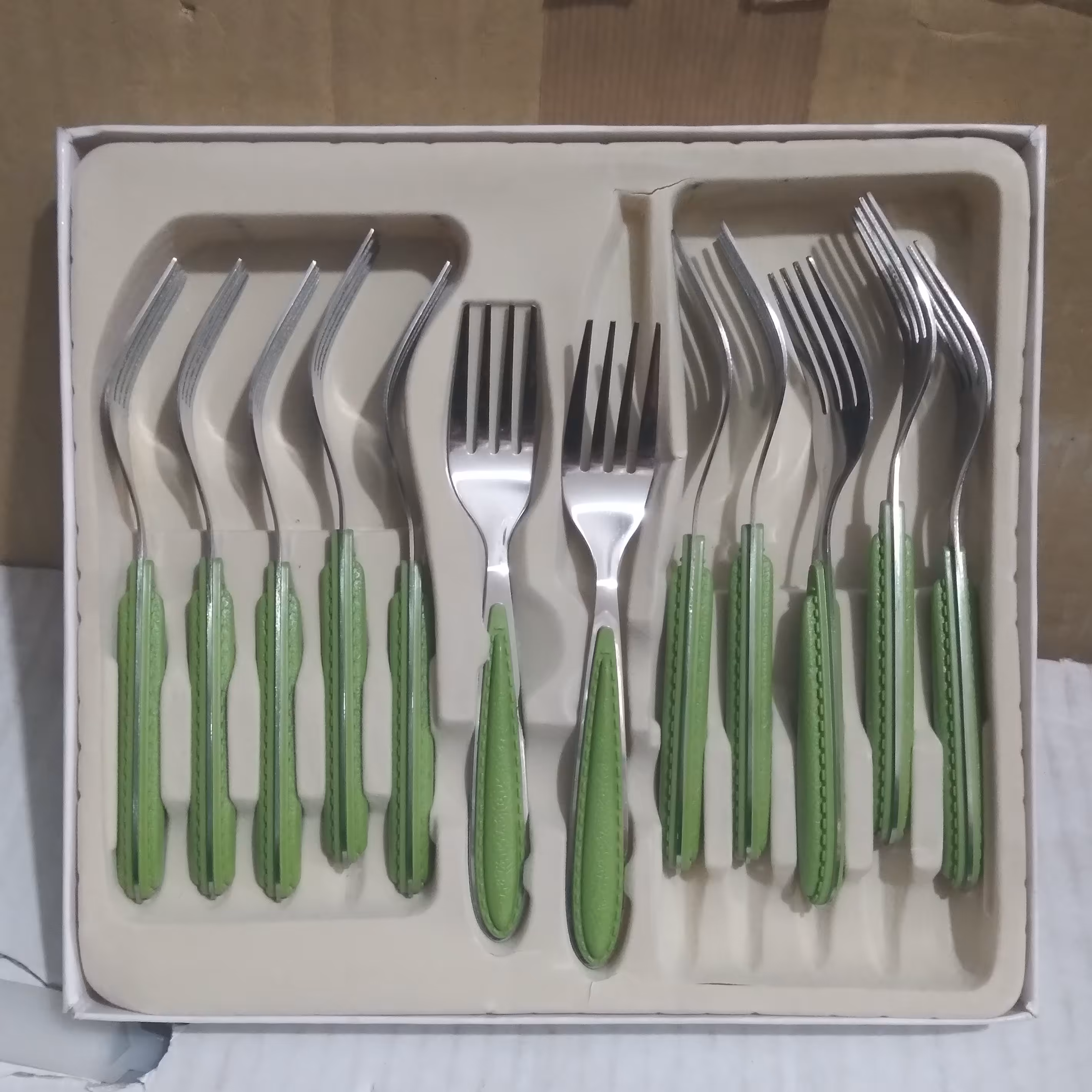 چنگال میوه خوری 12 پارچه ماربل