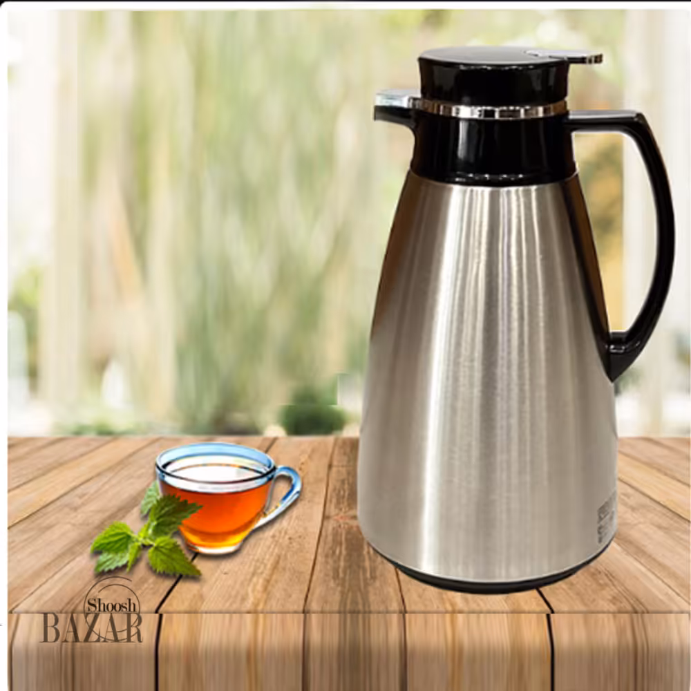 فلاسک 1/9 لیتر استیل شیشه صورتی یونیک کد 1827