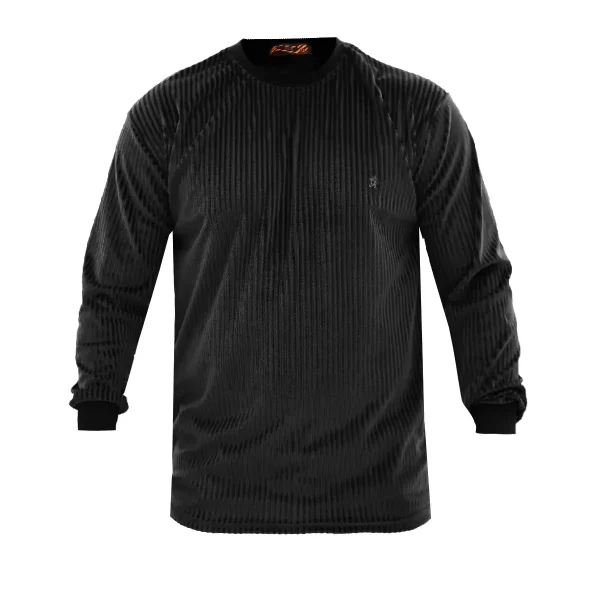 تیشرت آستین بلند مشکی مردانه مدل Behrouz