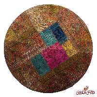 فرش گرد دستباف کلاژ کد 5072
