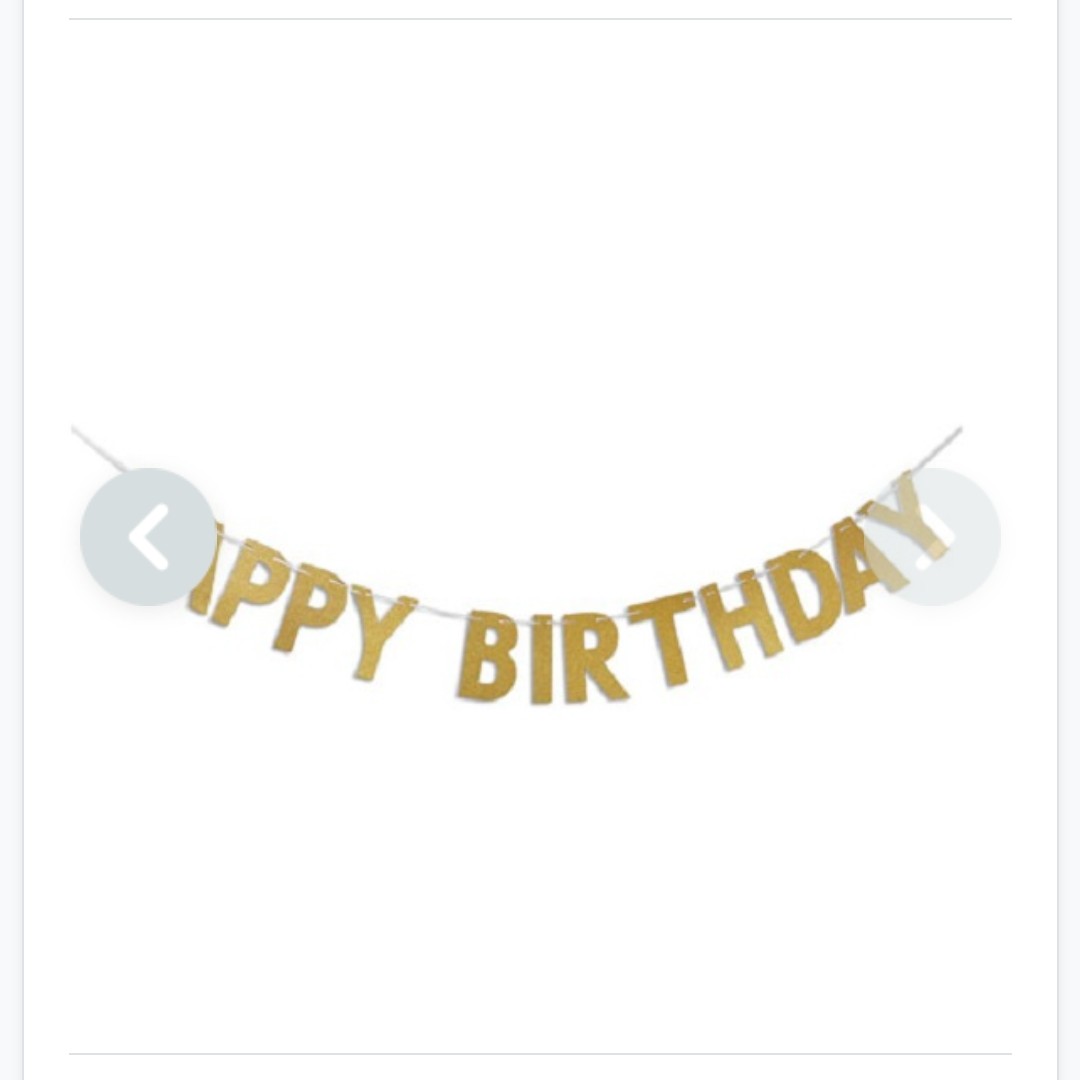 ریسه ساده هپی حروف لاتین مدل Happy birthday
