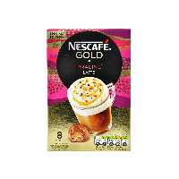 قهوه فوری پرالین لاته ( بادام ) 8 عددی گلد نسکافه - nescafe