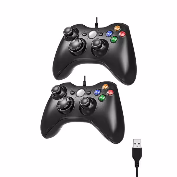 دسته بازی دوبل کامپیوتر طرح ایکس باکس USB360-2