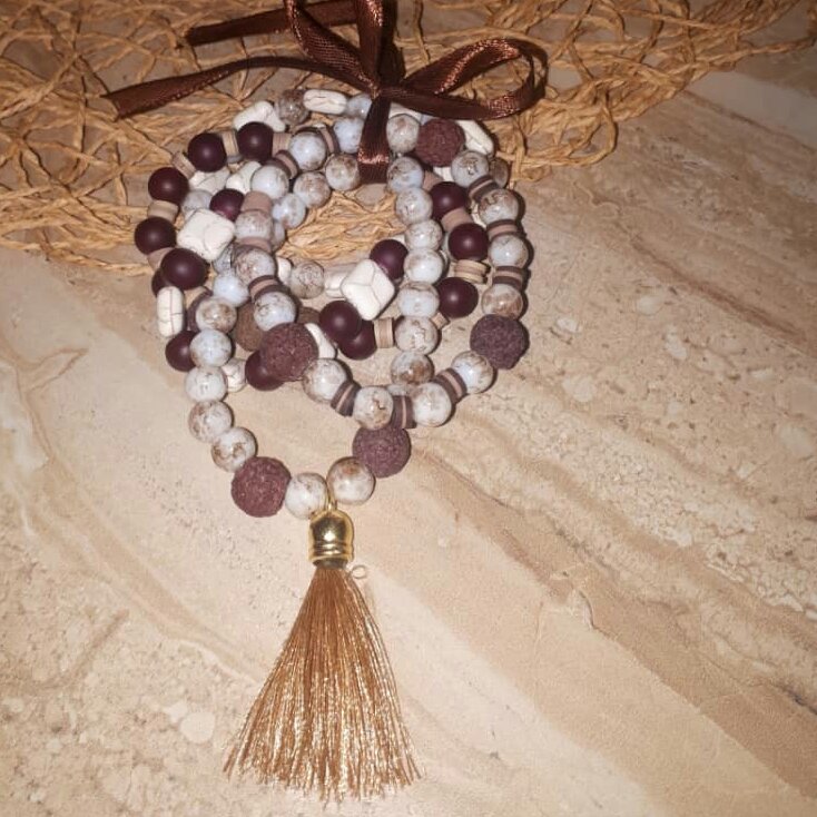 پک  5 تایی دستبند رنگ چوبی 