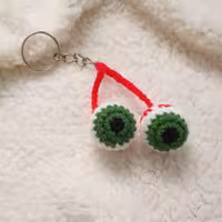 جاکلیدی چشم دوتایی بافتنی فانتزی دستباف سفیرباف