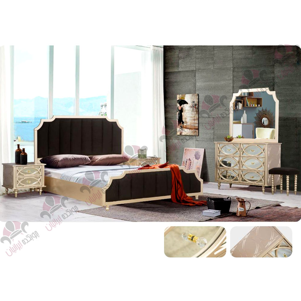 سرویس خواب دو نفره اسپرت عروس مدل آرکا