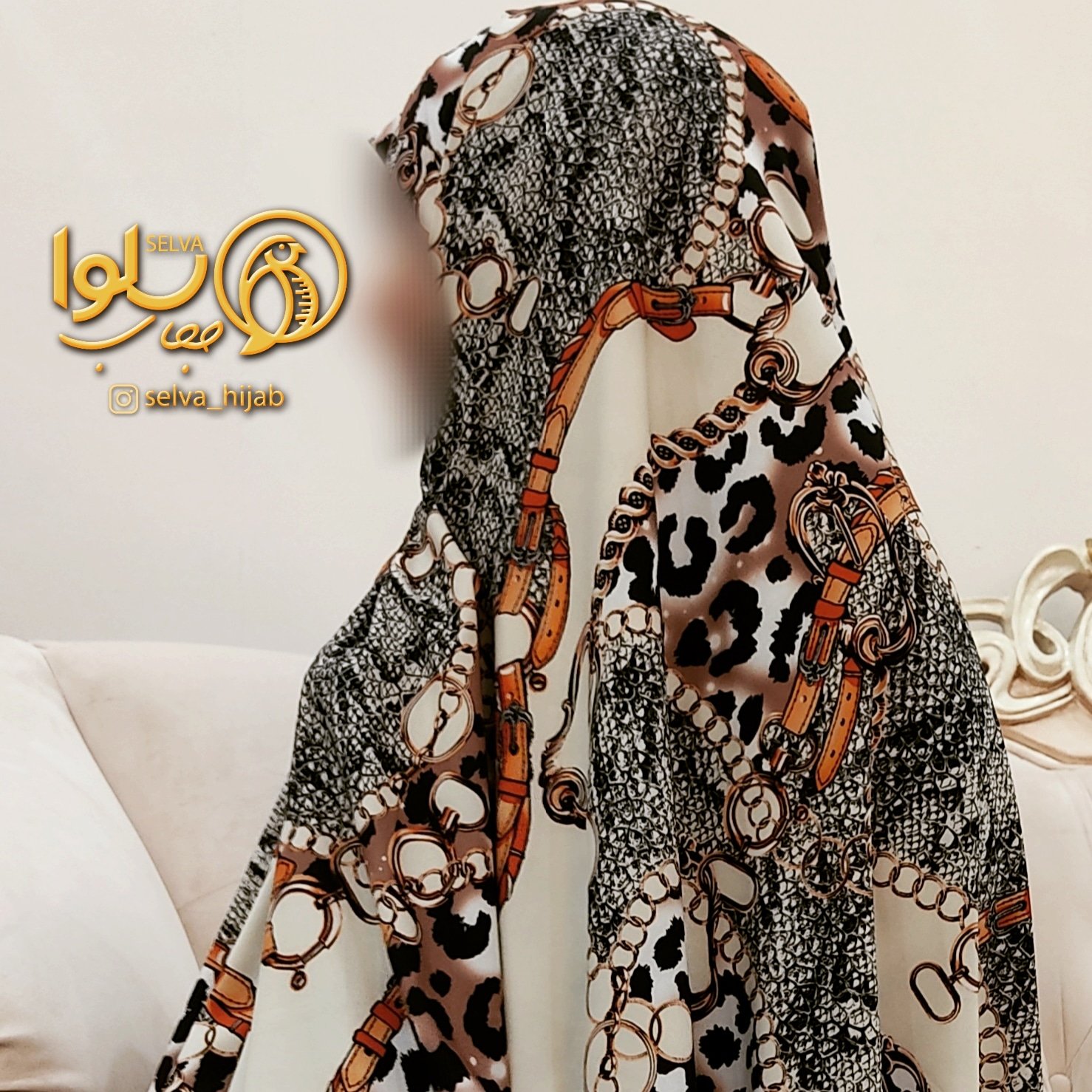 چادر مجلسی رنگی کد124