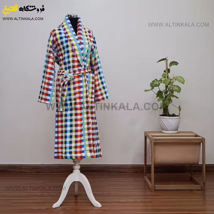 حوله پالتویی برق لامع طرح میخک سایز 125