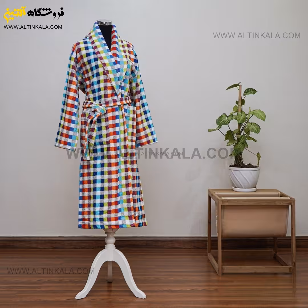 حوله پالتویی برق لامع طرح میخک سایز 125