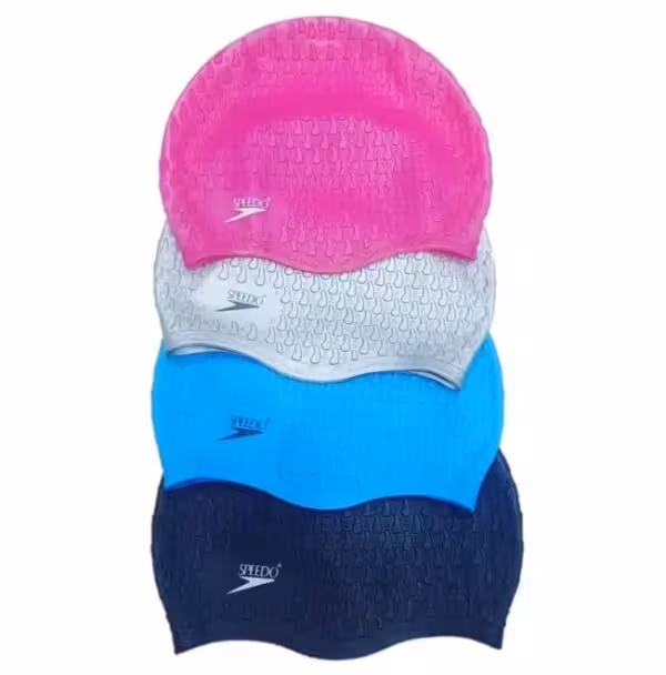 کلاه شنا حصیری بارانی و ژله ای اسپیدو (speedo)