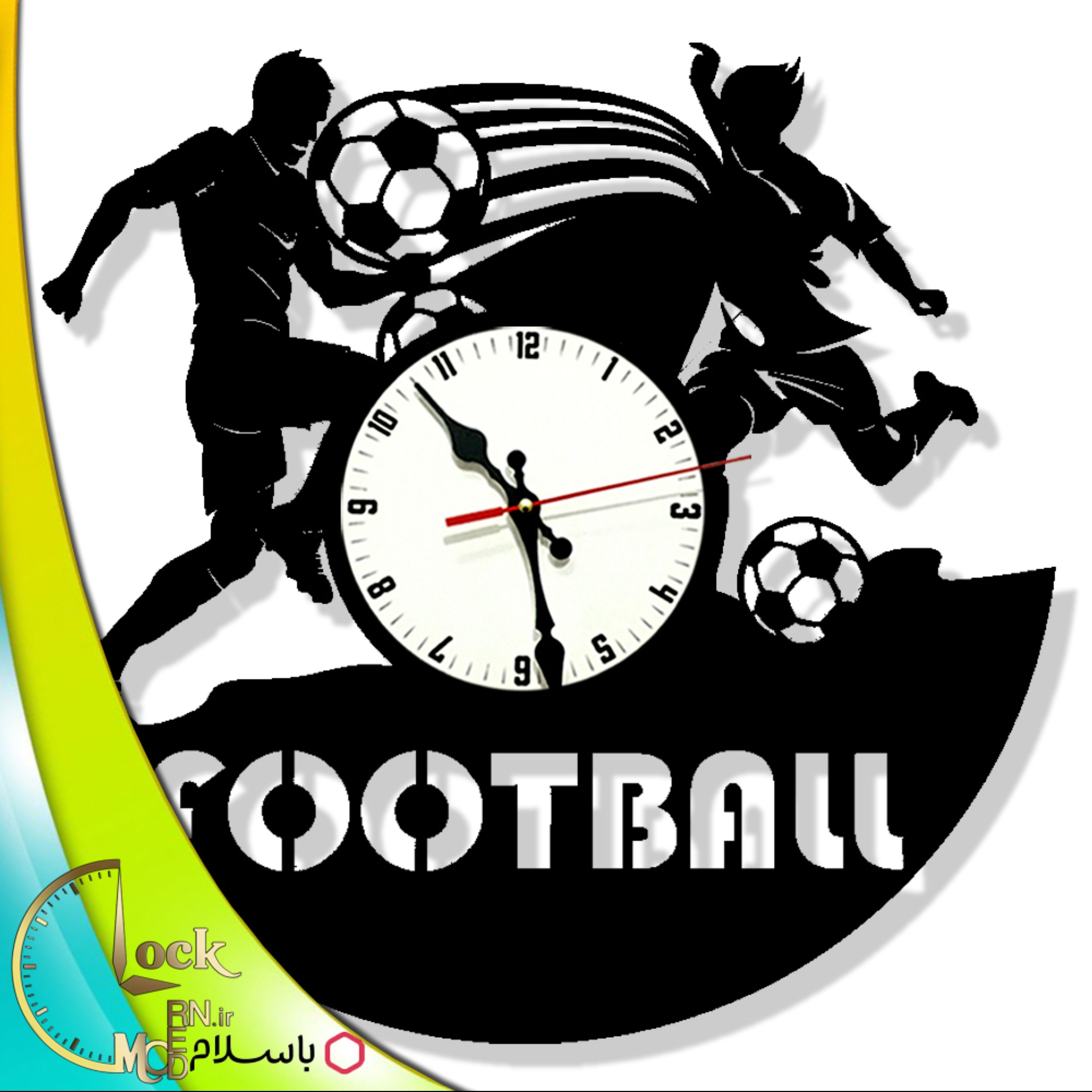 ساعت دیواری طرح فوتبال کد 798