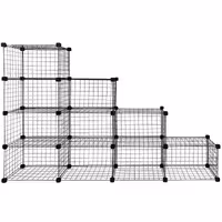 ست قفسه مشبک مدل پله ای چهار طبقه سایز 48x32(ارسال پس کرایه و به عهده مشتری)