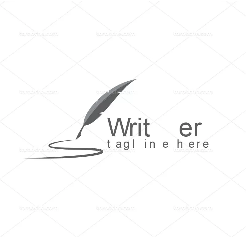 وکتور لوگو نویسنده با کیفیت | گرافیک با طعم تربچه