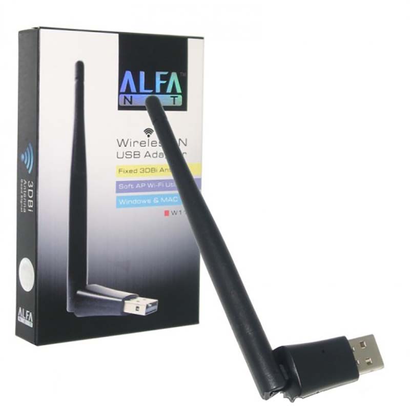 کارت شبکه USB بی‌ سیم 300Mbps آلفا مدل W182