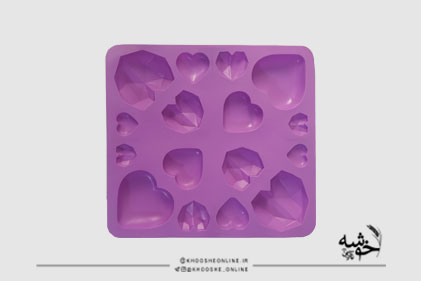 قالب سیلیکونی قلب 16عددی میکس