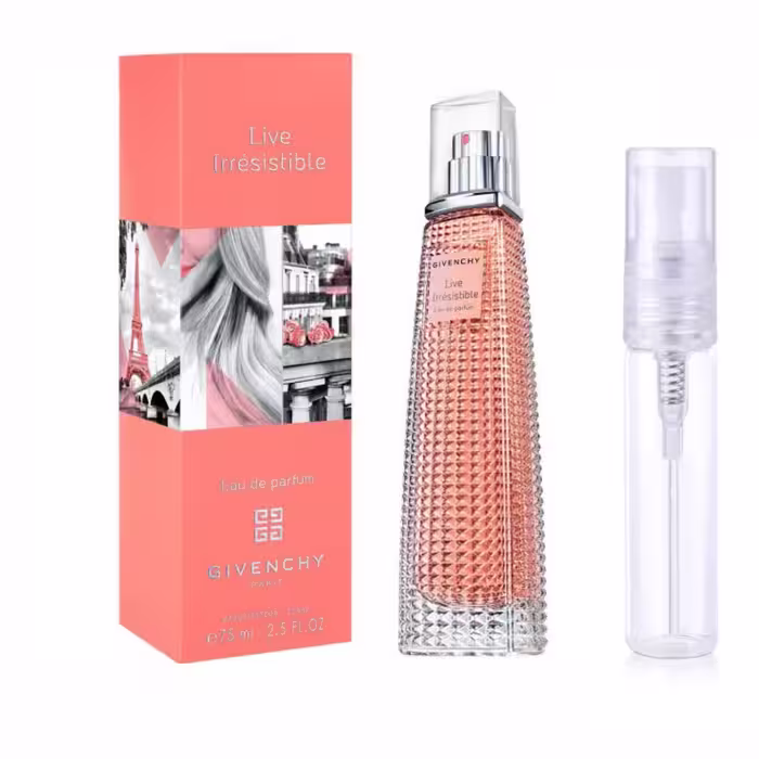 عطر گرمی جیونچی ایرسیستیبل لایو با طبع خنک و شیرین از برند پارکس فرانسه مخصوص بانوان با ماندگاری عالی