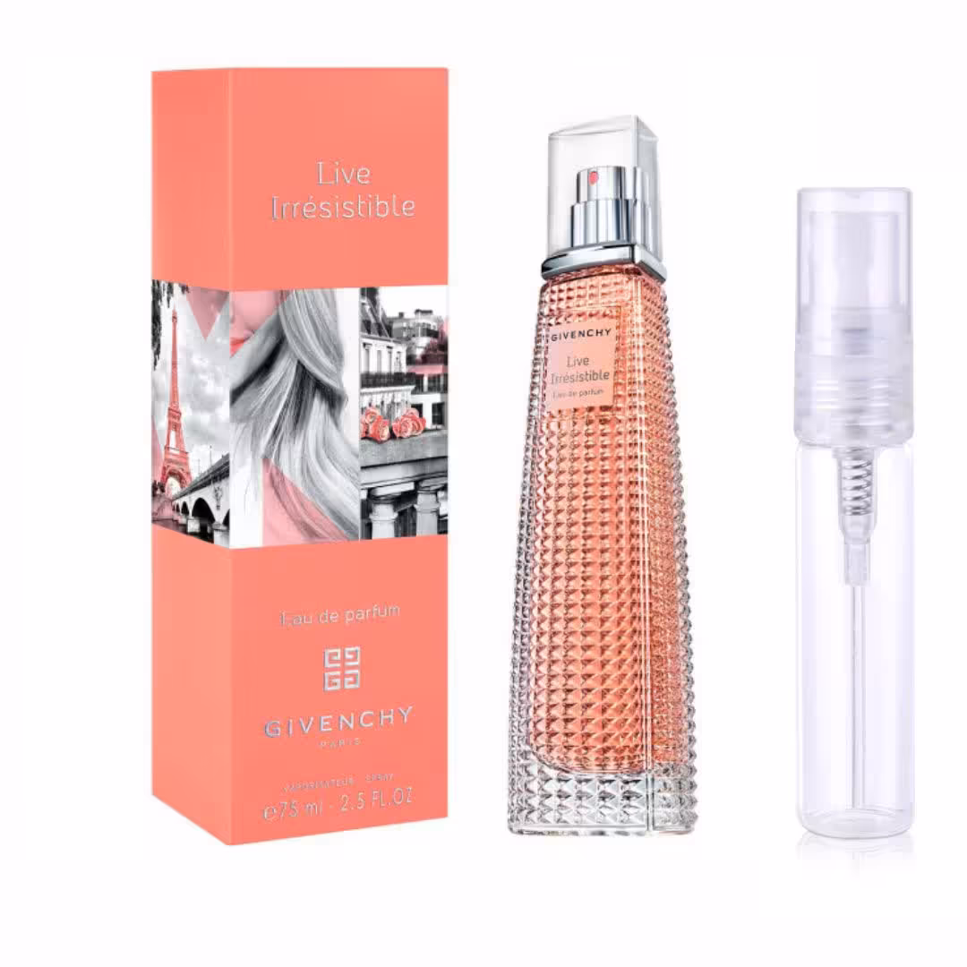 عطر گرمی جیونچی ایرسیستیبل لایو با طبع خنک و شیرین از برند پارکس فرانسه مخصوص بانوان با ماندگاری عالی