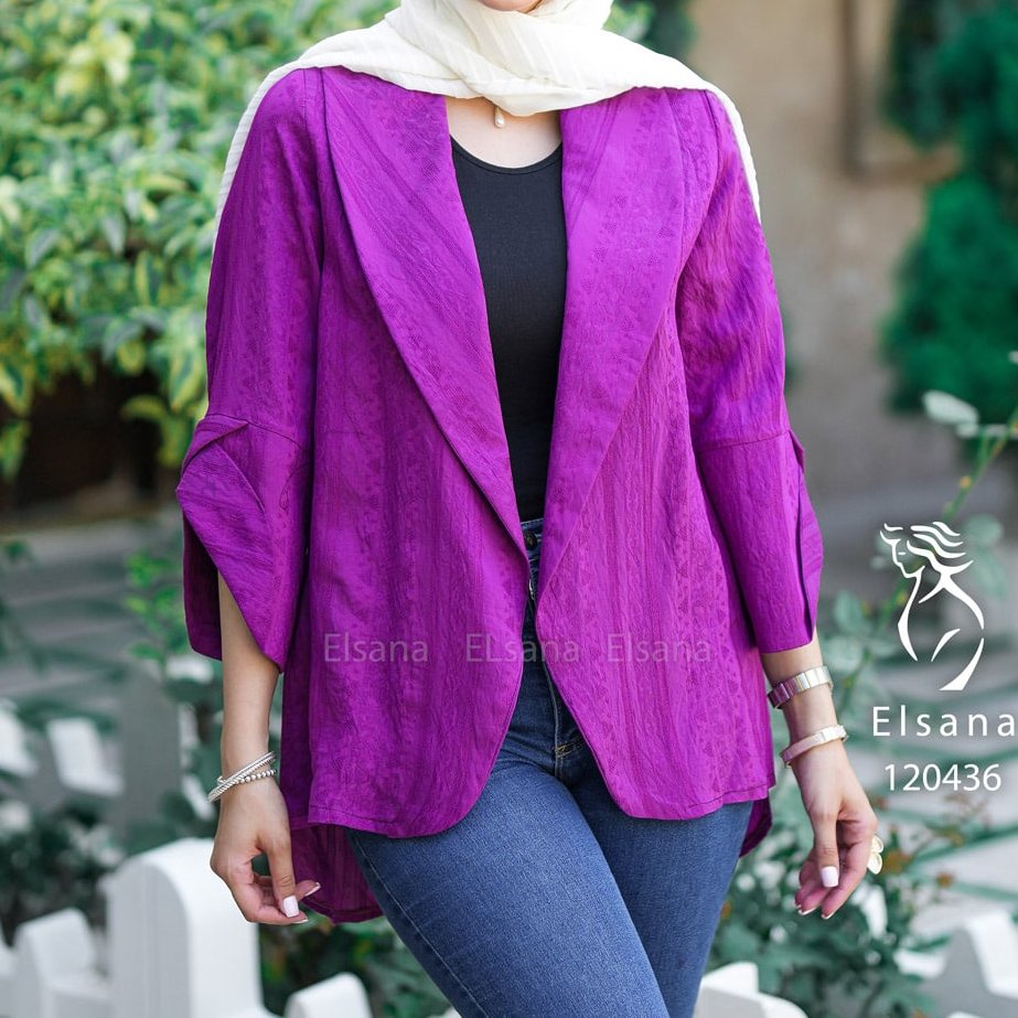 مانتو زنانه ژاکارد مدل لینا