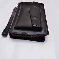 کیف دستی مردانه کیف مدارک بسیار  جادار بند مچی جای موبایل دوخته شده از چرم گاوی 