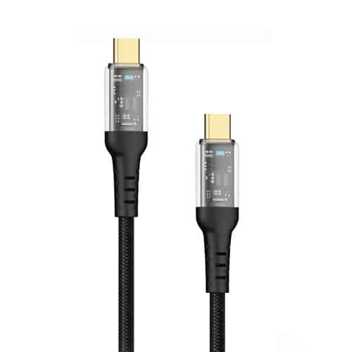 کابل شارژر دو سر تایپ سی 60W با طول یک متر پرووان مدل PCC-113