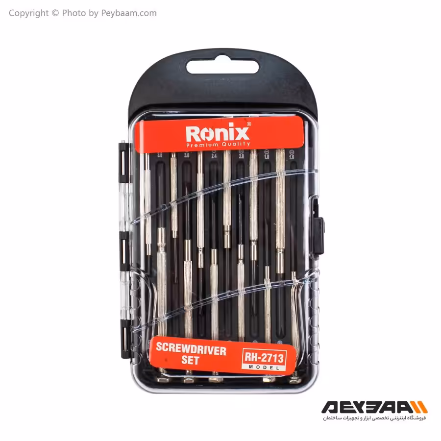 مجموعه 12 عددی پیچ گوشتی ساعتی رونیکس مدل RH-2713
