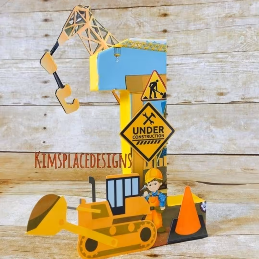 استند سه بعدی دستسازه گیفت برجسته پسرانه تم ساختمانی